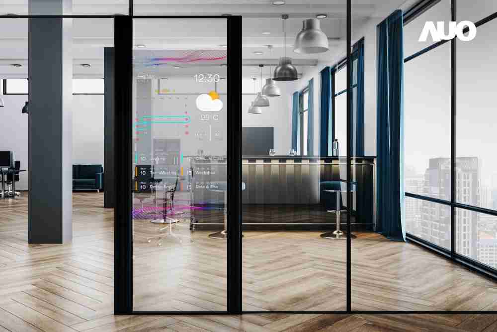 60吋Micro LED透明窗屏显示器，，可依需求调整并延伸应用于不同场域，，包括汽车侧窗或家庭玄关、、智慧橱窗、、商业展示等面向，，，，提供丰富的信息娱乐内容