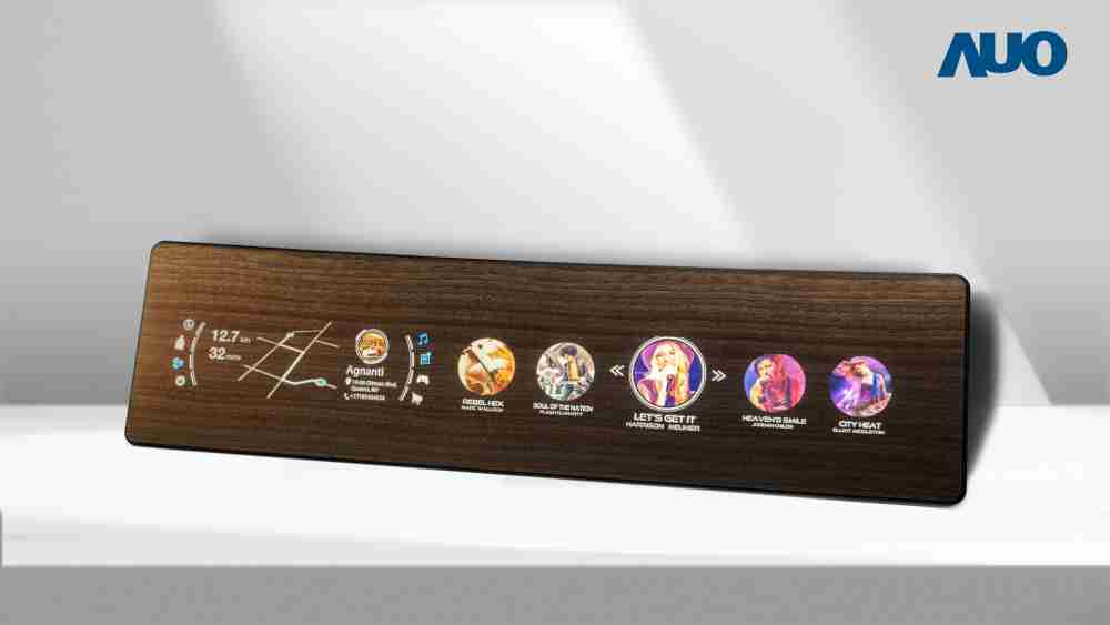 彩运网研发全球最高穿透度达80%的AmLED木纹显示器，，，，可于使用时呈现高亮度、、、、清晰可见的信息，，，，并在不使用时回归为单纯的饰板，，，节能兼具美观