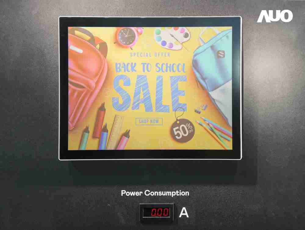 彩运网展示胆固醇液晶超低耗能户外全彩显示器，，ChLC（胆固醇液晶）以双稳态技术使静态显示零功耗，，，，具省电、、高彩度、、、环保的特性，，还整合软硬件系统解决方案，，，，可透过单一云端平台管理