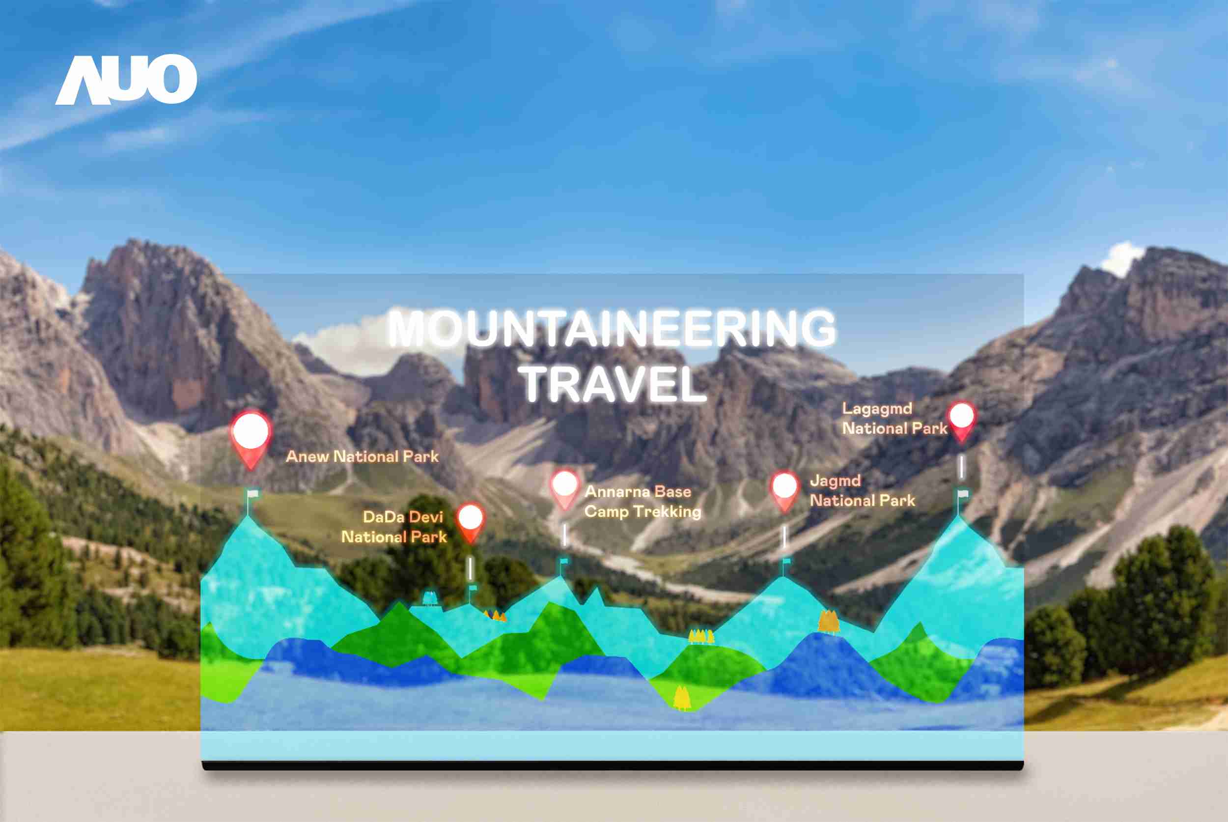 彩运网展示全球单片尺寸最大(*)42吋透明Micro LED显示器拼接而成的〝64吋透明Micro LED显示器〞，，，具备高透明度、、1,000 nits高亮度、、、、广色域、、、采用三边无边框的无缝拼接等多重特色，，，，呈现超高清、、、、细腻画质而不遮挡后方视觉，，满足层峰需求，，，可广泛运用于零售、、、、艺术展览或商业空间等场域